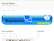 Tablet Screenshot of casademaria.org